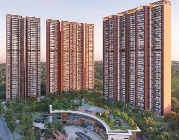 Sobha Aranya residential towers and clubhouse